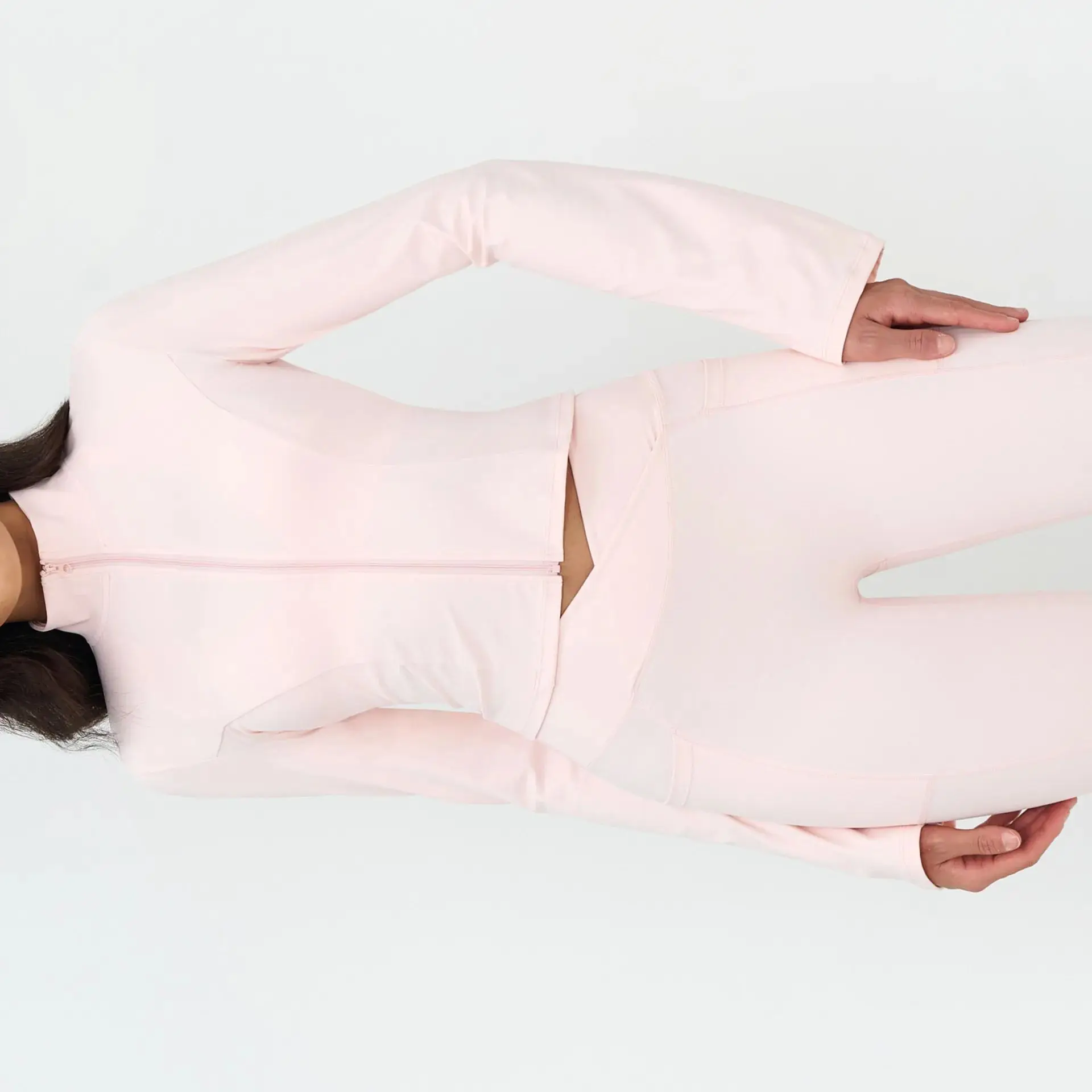 

Ультрамягкие повседневные спортивные куртки для женщин на молнии, быстросохнущая одежда для йоги с длинным рукавом