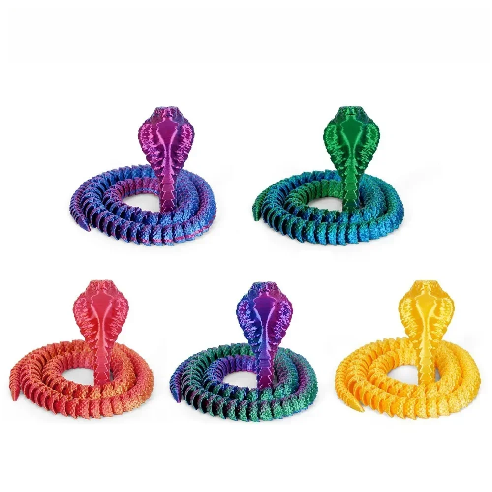 Heimdekorationen 3D-gedruckte Schlange 3D-gedruckte Figuren Schreibtischzubehör 3D-gedruckter Drachenzimmer-Desktop-Ornament Bürozubehör