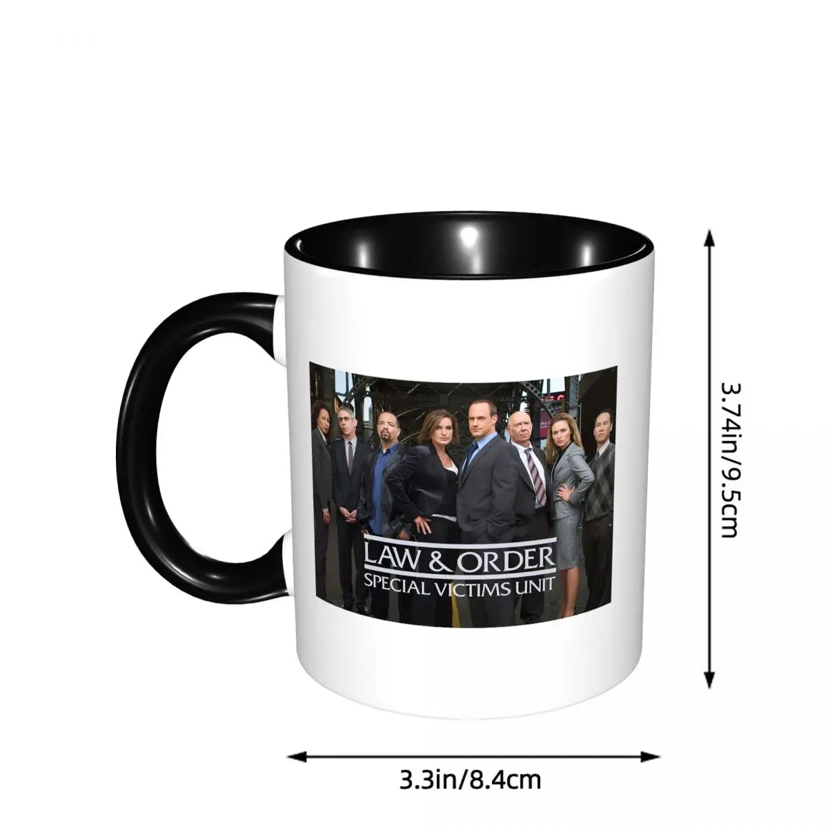 Law And Order SVU Merch Mug Funny Ceramic Coffee Cups Tea Mugs Milk Cup Drinkware Gift for Woman Man