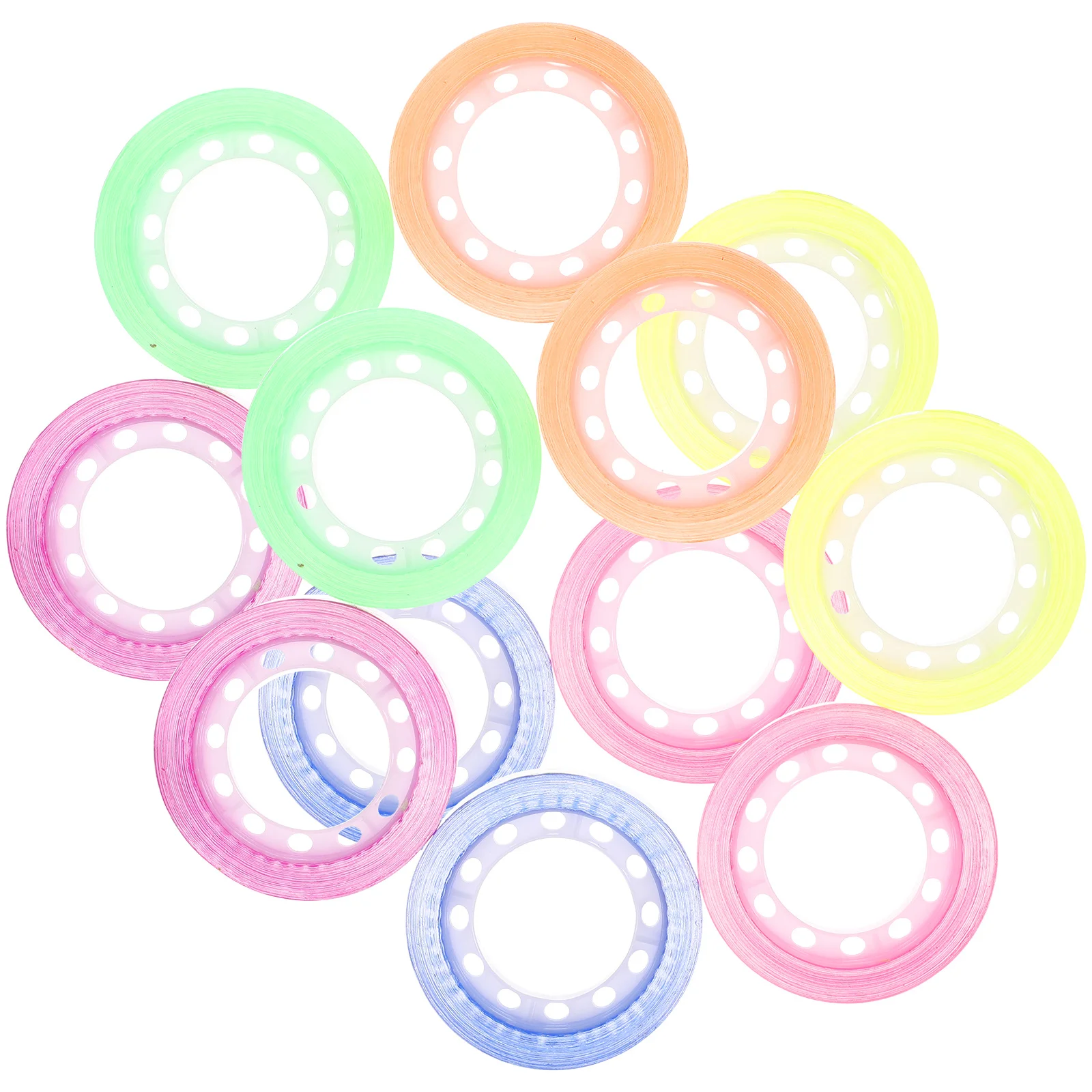 

12 Rolls Colorful Sticky Tapes Transparent Colored Delivered Today Rolling Decorative