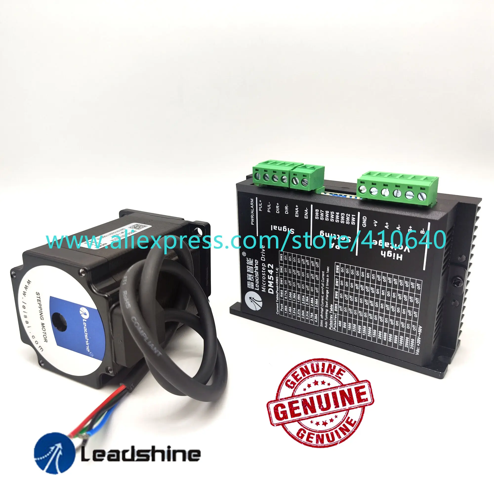 Leadshine-محرك متدرج 57HS21A ، عمود 8 مللي متر ، 5A ، 2.1 نيوتن متر ، محرك متدرج رقمي DSP ، تسليم DM542