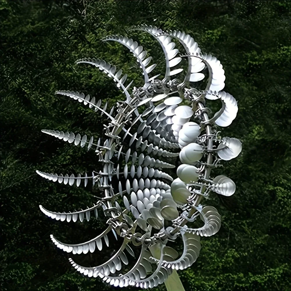 

Creative Metal Windmill Fidget Toy for Home or Garden Decor, Unique Handmade Stress Relief Gift for Adults & Kids