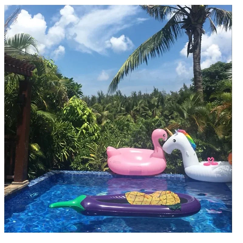 Outdoor Summer Swimming Floaty Chairs Pool Inflatable Lounger Toys Mattress For Sleeping Colchon Inflable Para Dormir