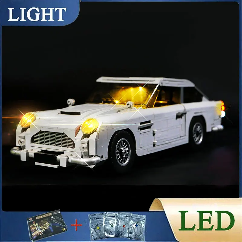 RC DIY LED Light Kit For LEGO 10262 Compatibility 21046 Aston Marting Building Block Set（Only LED Light,Without Blocks Model）