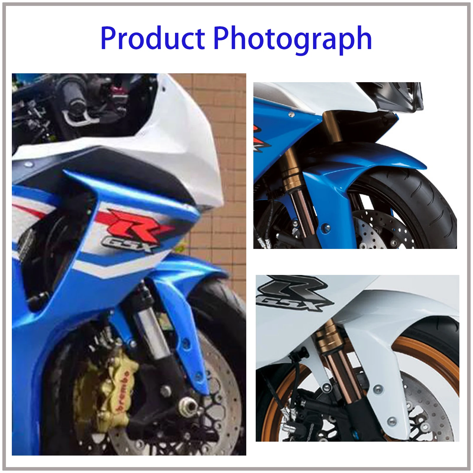 For Suzuki GSXR1000 2005-2008 GSX-R600 GSX-R750 2006-2009 K5 K6 K7 K8 ﻿Motorcycle Mudguard Front ABS Carbon