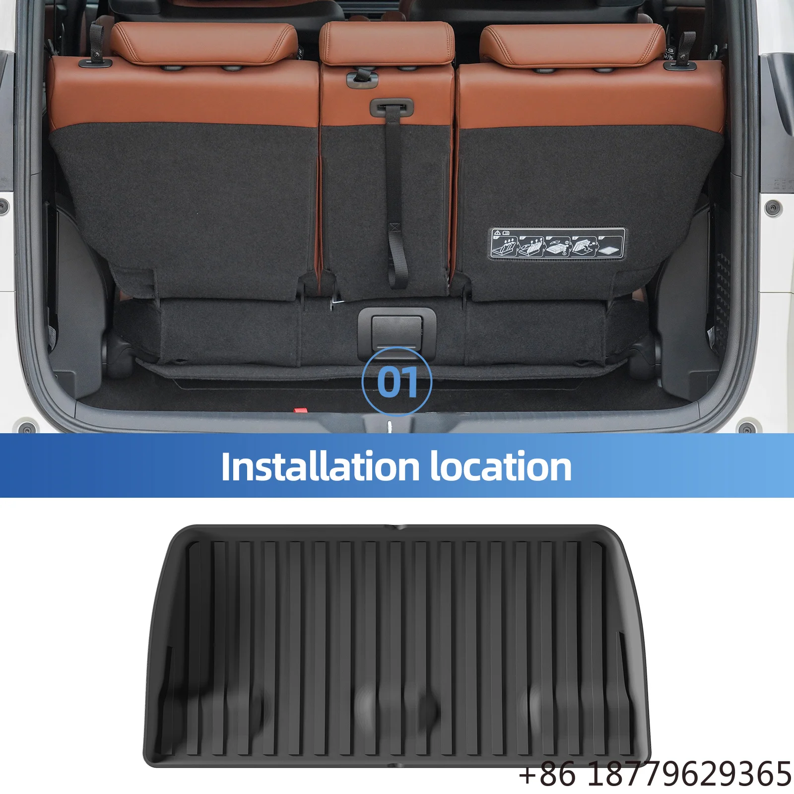 TPE 3D Waterproof Floor Mats Cargo Liner Trunk Pad Left Drive MPV 7-Seat Fitment 2018-2026