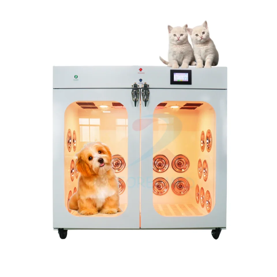 

Vet Salon Stainless Steel 304 Pet Grooming Pet Blow Dryer Box Pet Dryer room Smart Grooming Hair Dryer Box Room Drying