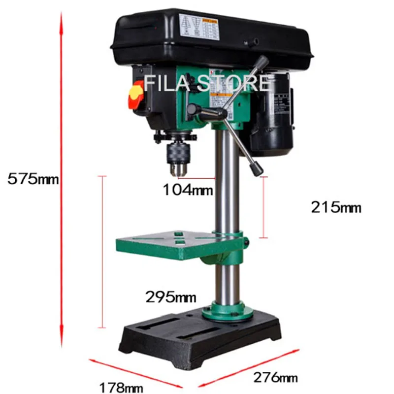 220 فولت 8 بوصة سلك نحاسي نقي تنظيم سرعة الجدول الحفر 50 مللي متر آلة الحفر سطح المكتب الحفر الكهربائية النجارة الجدول د #6