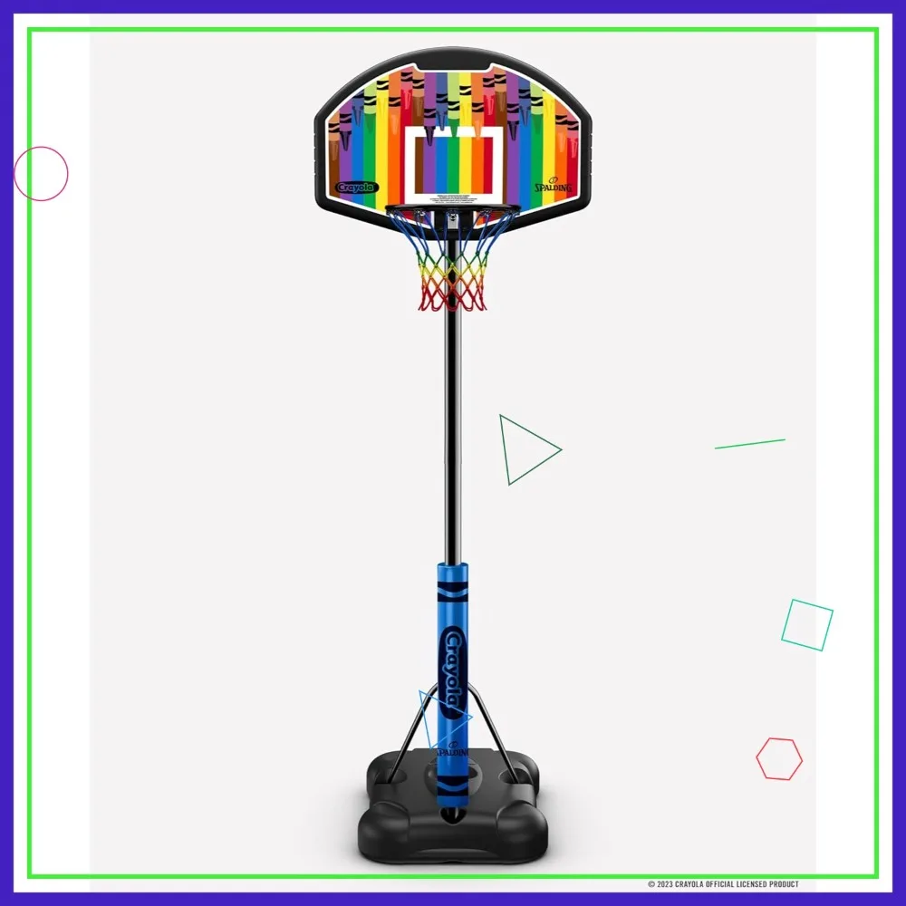 

32-дюймовое портативное баскетбольное кольцо из экокомпозита с мини-набором для маркировки суда для детей и подростков