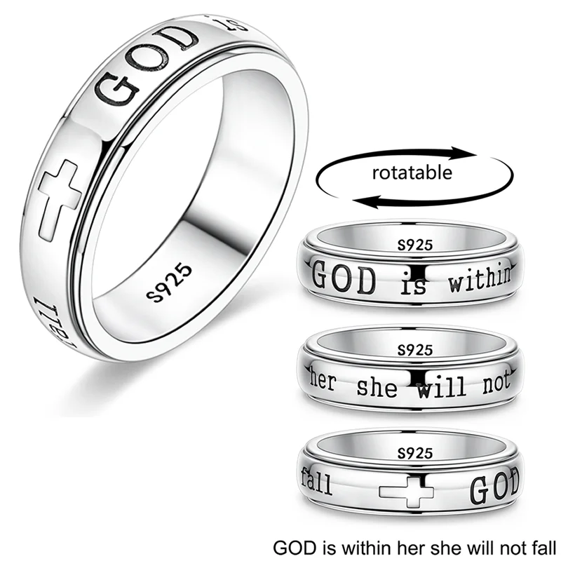 Women's 925 Sterling Silver Wedding Ring, Elegant Design