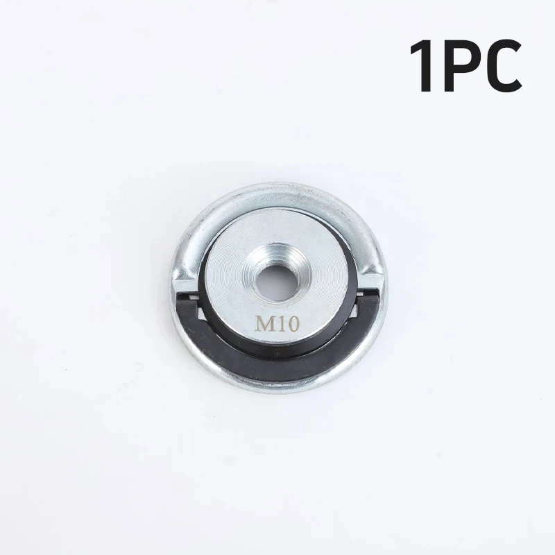 Placa de Pressão com Rosca M10 para Esmerilhadeira Angular, com Liberação Rápida e Travamento Automático, Tipo Flange, Peça para Ferramentas de Mandril Elétrico