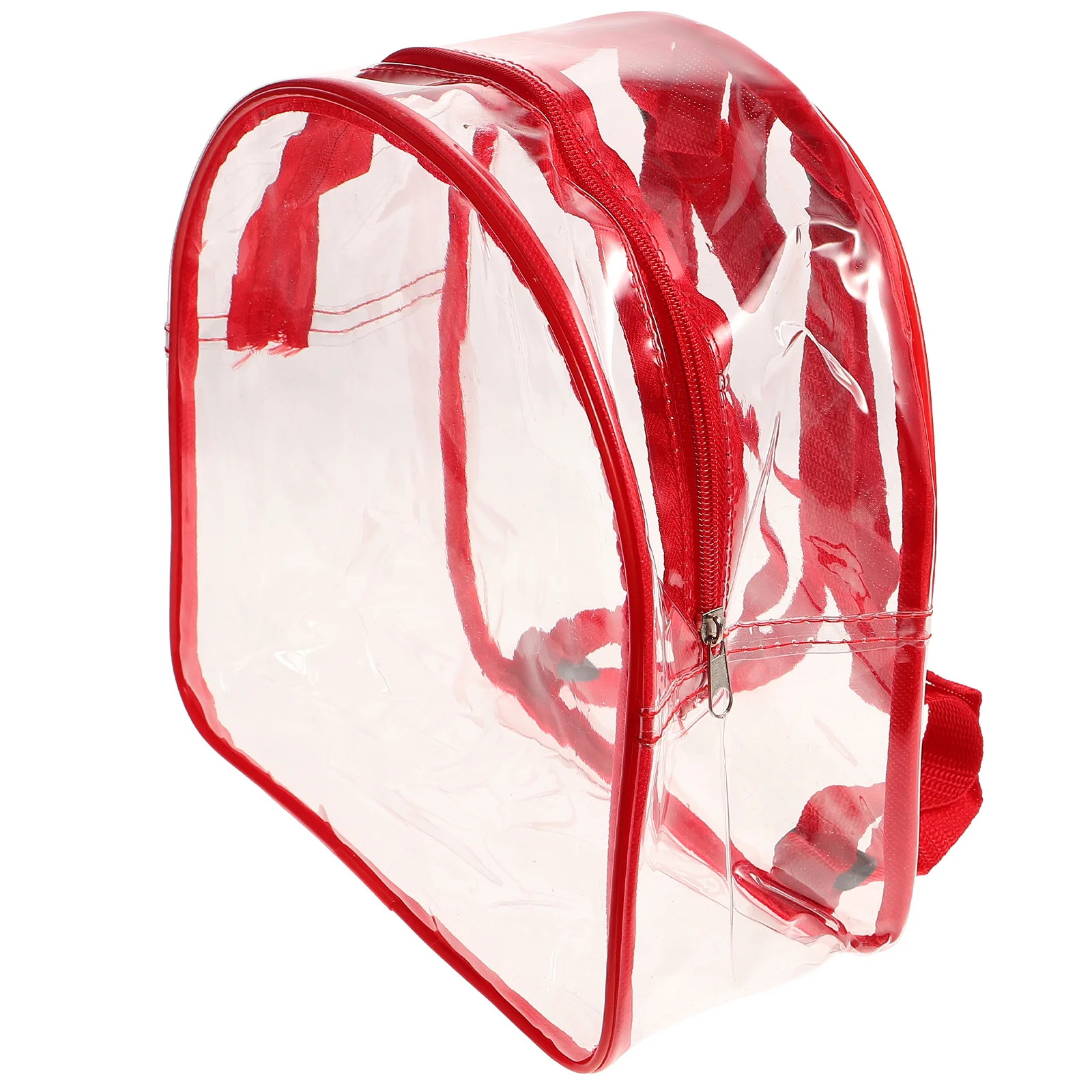 Clear Backpack Heavy Duty Transparent PVC Durable Lightweight Shoulder Bag for School Travel Stadium Approved Clear Bags