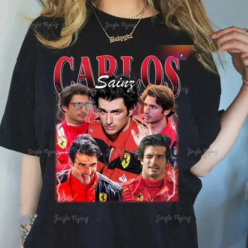 Vintage Carlos Sainz Shirt Formula One Racing T-Shirt Sweatshirt