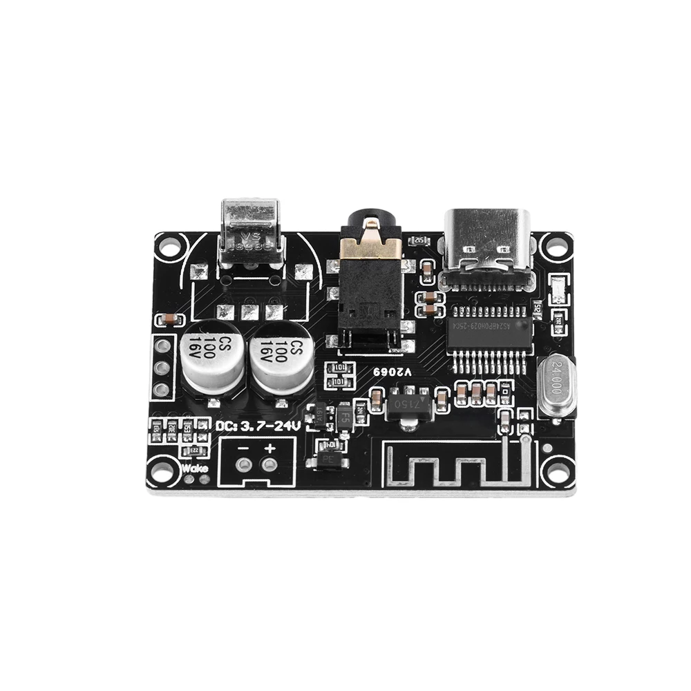 Bluetooth 5.0 Audio Decoding Board DC3.7-24V Sound Receiver Module Stereo Decoder With Remote Control
