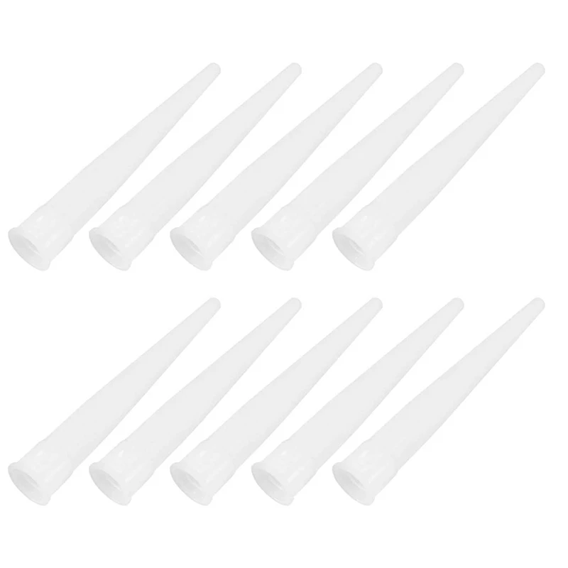 100 Stuks Plastic Breeuwen Nozzles Extender Kit Mondstuk Tip Tool Voor Kit Nozzles Applicator, Gemakkelijk Te Gebruiken, Wit