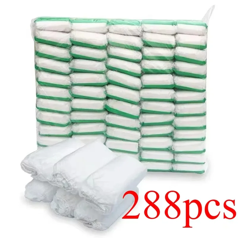 288Pcs/Set Travel Portable Disposable Non Woven Paper Briefs Panties Underwear White Regular Emergency Underpants for Women Men
