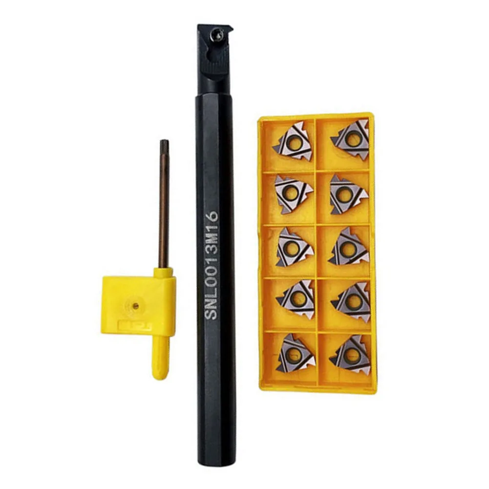 

SNL0013M16 Left Hand Internal Threading Boring Bar + 10pcs 16ER AG60 Inserts Machinery & Accessories