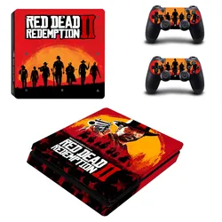 Red Dead Redemption 2 PS4 Slim Skin Sticker Decal Cover Protector For Console and Controller Skins Vinyl