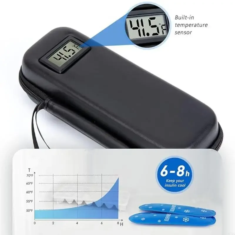 

Портативная изолированная сумка-холодильник с цифровым дисплеем температуры для путешествий на открытом воздухе, кемпинга, Y5GB