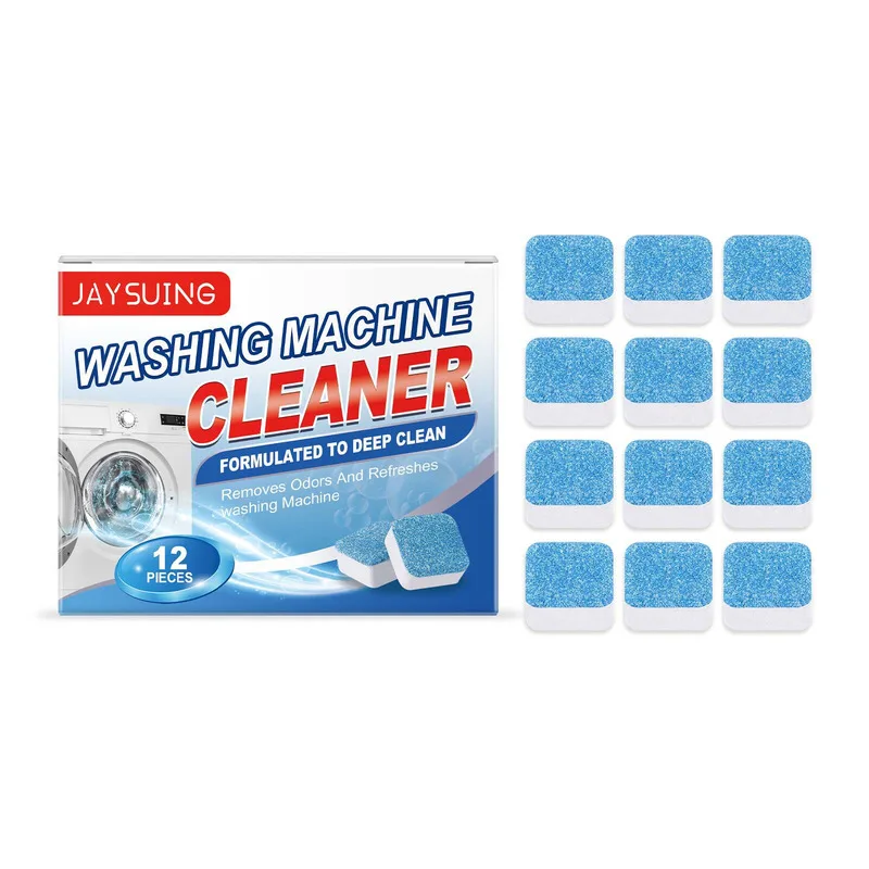 

Jaysuing Washing Machine Descaling Effervescent Tablets Drum Cleaner Removes Scale Stains Deodorizes Extends Lifespan
