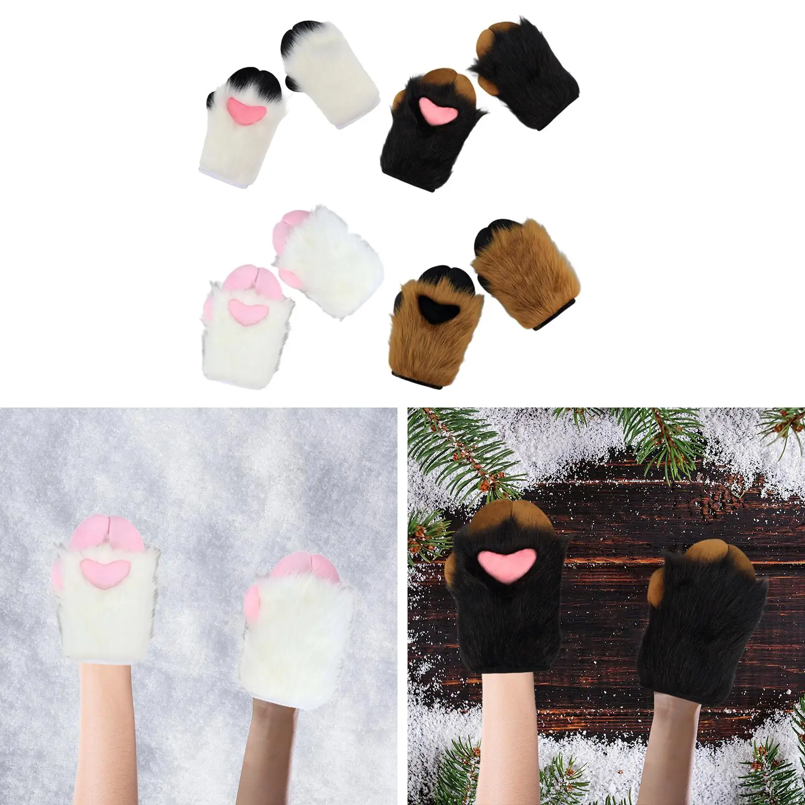

Paws Gloves Dress up Cosplay Gloves Handwear Hands Gloves for Nightclub