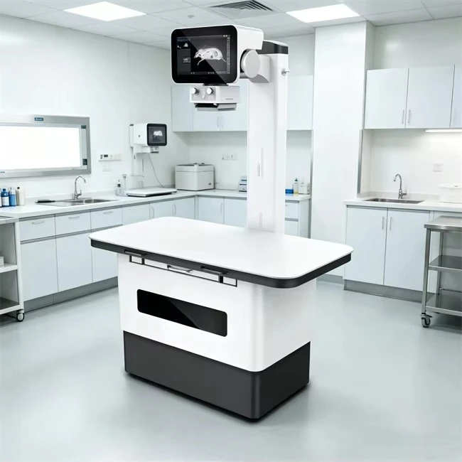 Portable 32KW veterinary X-ray machine, special diagnostic bed for cattle, horses, livestock, dogs and cats, multi-functional di
