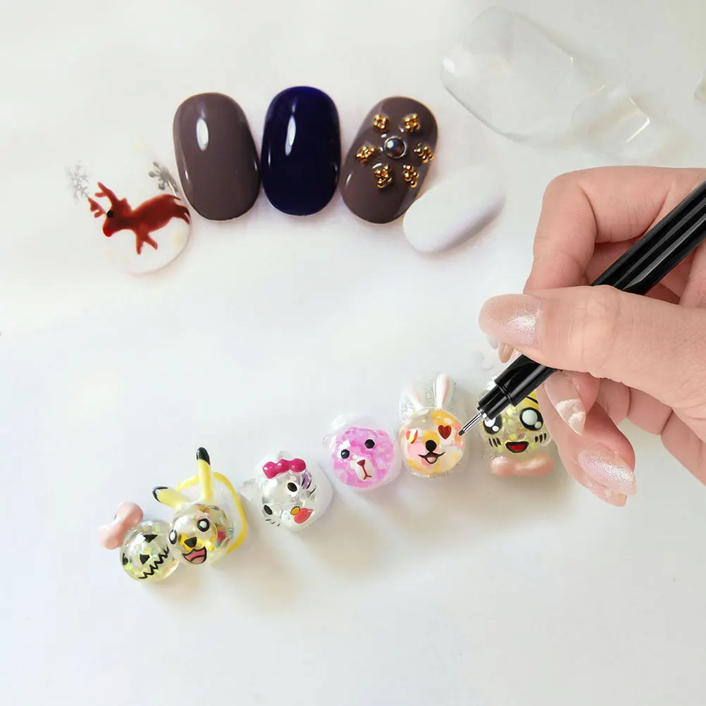 

Black Fine Line Nail Art Pen for Essential Tools Thin Marker Professional Personal Use Home Decor Painting