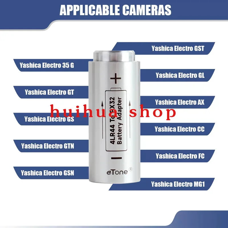 YASHICA ELECTRO 35 GT/GS HM-4N PX32 batería + convertidor
