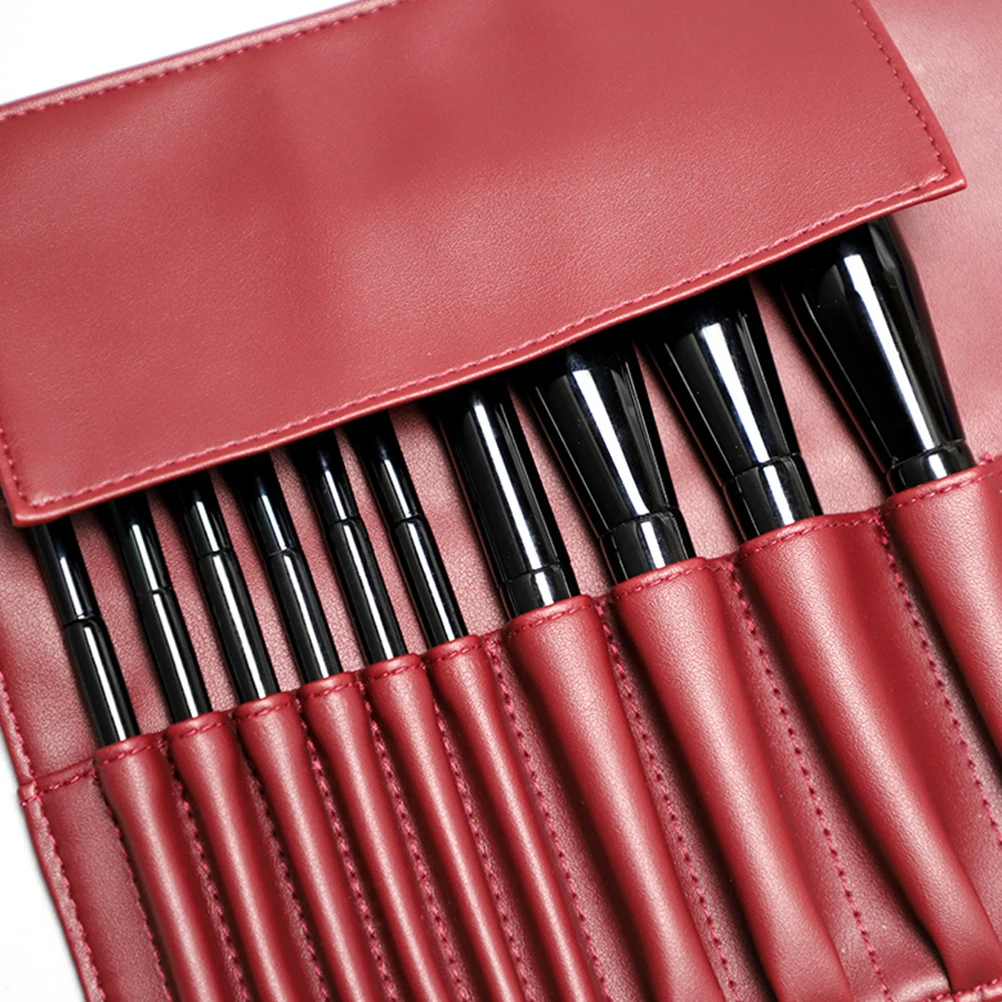 

Brush Storage Pu Makeup Brush Organizer Pouch Portable Travel Size Small Lightweight Durable Convenient For Home