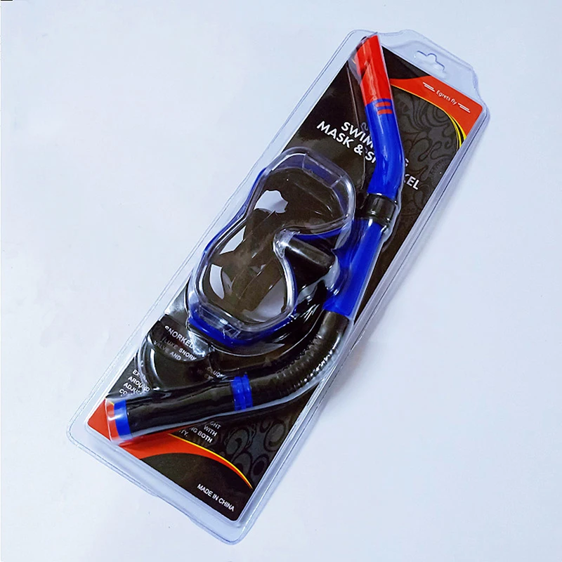 Snorkel Set Full Face Mask Diving Goggles Equipment Deep Sea Suit Full Tempered Glass Dry Diving Glasses Adult