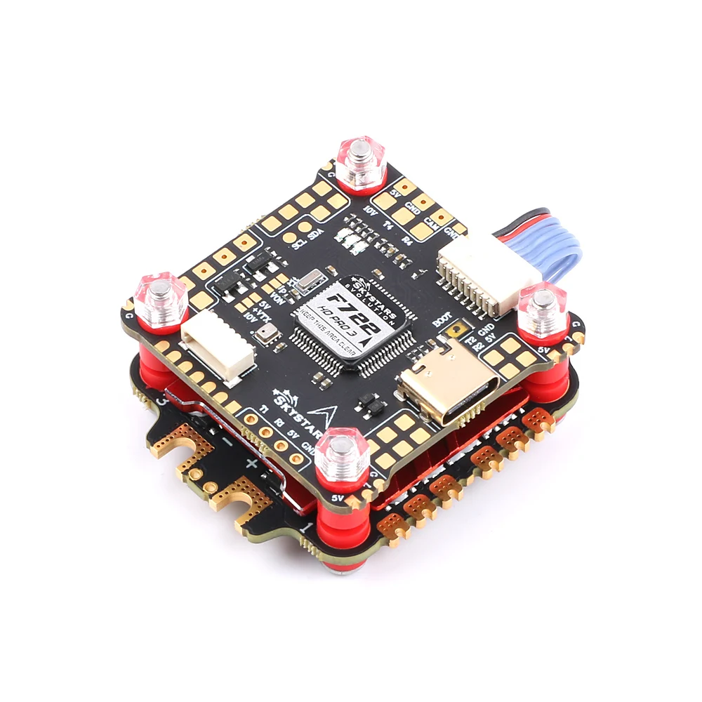 SKYSTARS F7 HD Pro3 Flight controller and AM60A AM-32 32bit 4IN1 ESC fly tower stack