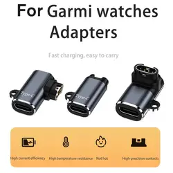 Akıllı saat şarj adaptörü için Garmin Fenix 7 7S 7X/6 6S 6X/5 5S 5X öncüsü 245/945/55/45 şarj portu anti-toz Stope Q5B8