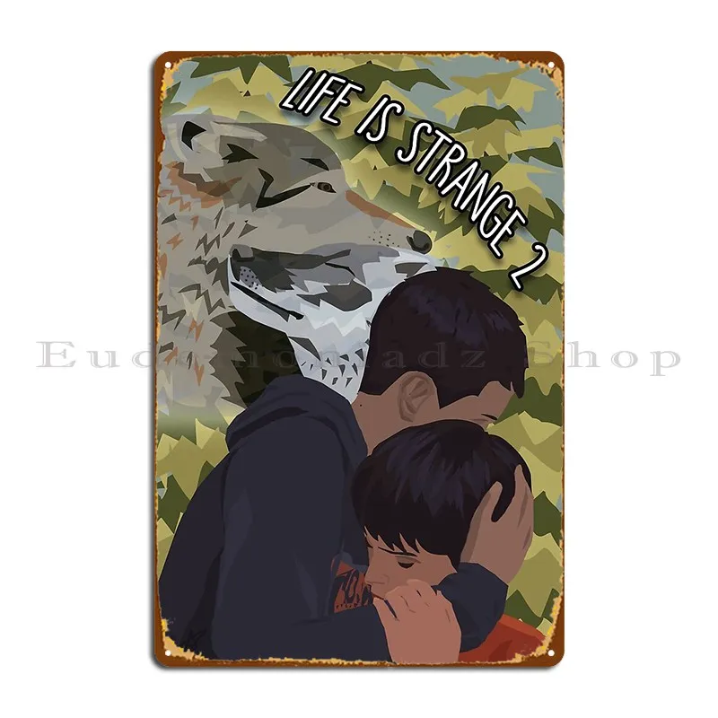 Life Is Strange 2 Wolf Brothers Sean And Daniel Kaptainandy Metal Signs Pub Funny Create Mural Wall Mural Tin Sign Poster