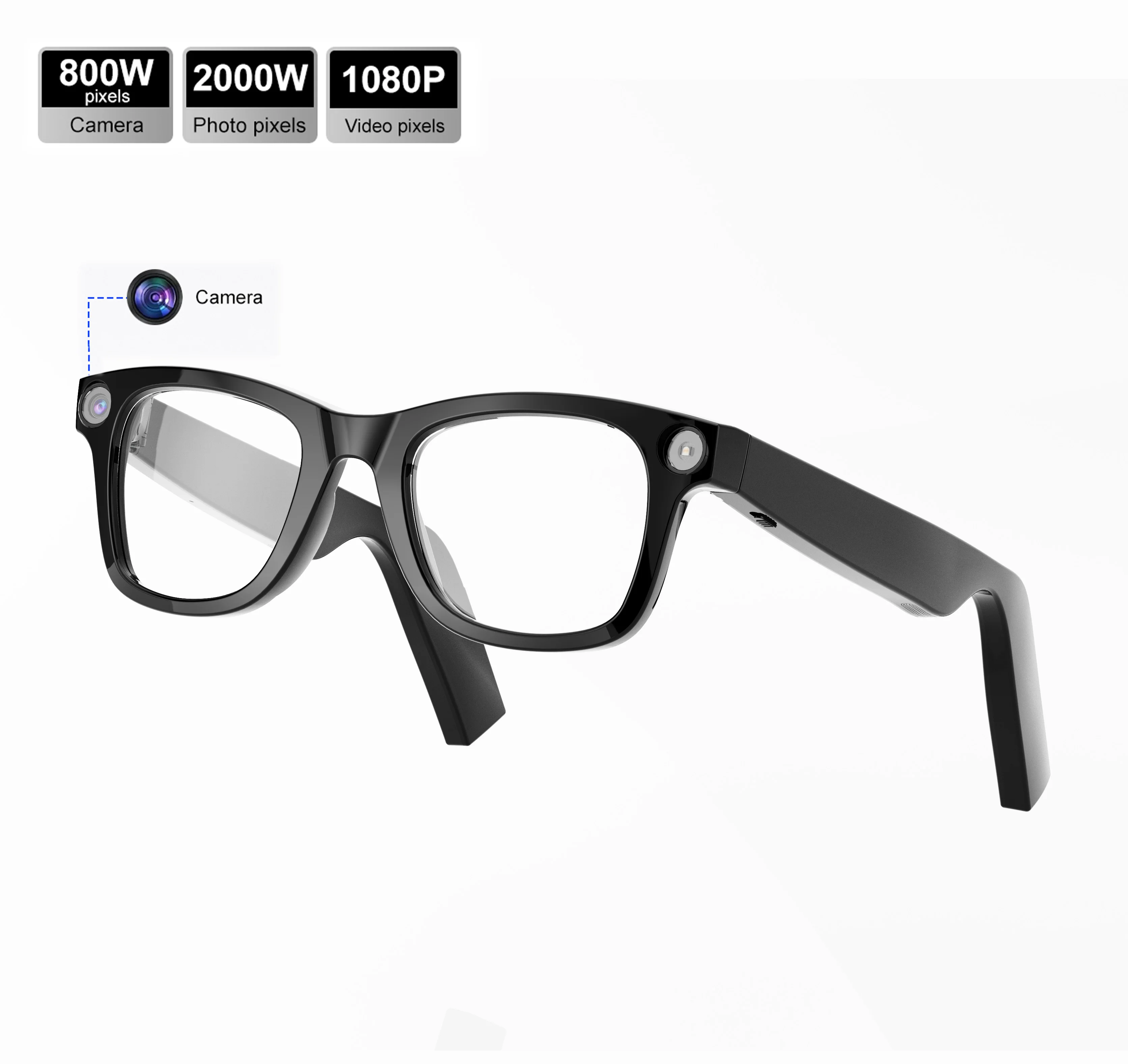 TJXL-SANVNET GS3 Video Recording Smart Glasses with 800W HD Camera Anti-Shake WIFI Transmission AI Translation Smart Wearable He