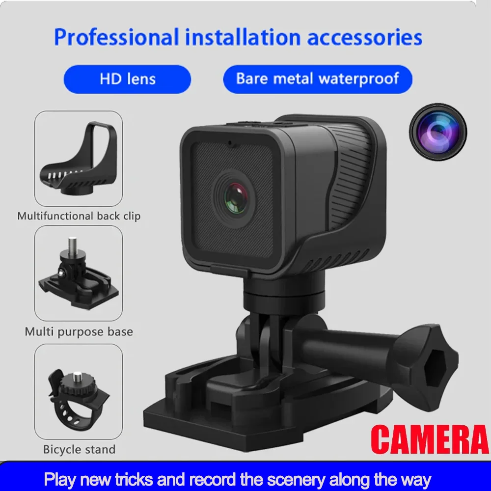 

Mini WiFi Camera With Hotspot 1080p High-definition Portable sports Camera Outdoor Waterproof Camera For Motorcycle Bicycle