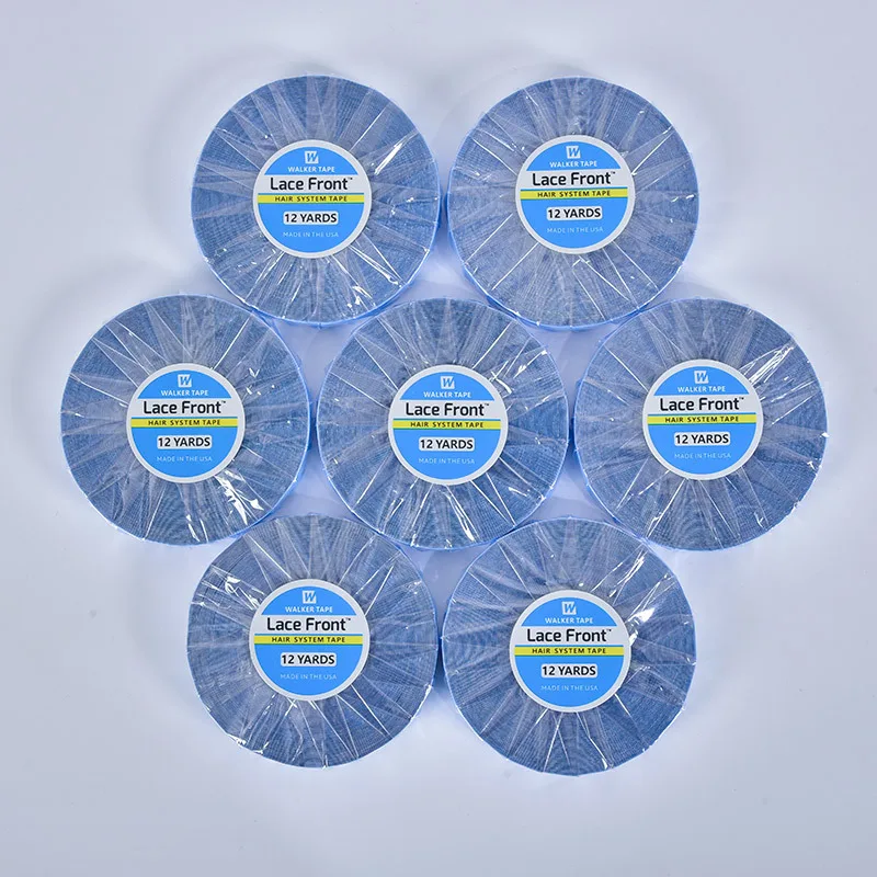 

12/36YARDS Hair SystemsTape For Lace Front Blue Double Sided Wig Tape For Hair Extensions Adhesive Tape Wig Styling Tools