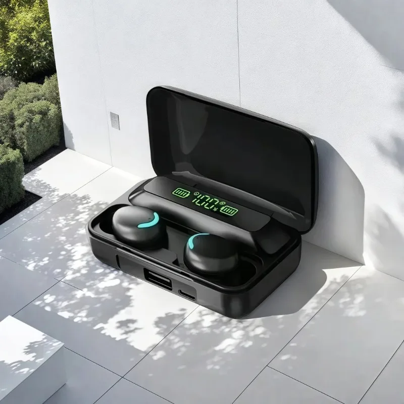 جديد TWS سماعات بلوتوث 9D ستيريو عالية باس سماعات أذن تستخدم عند ممارسة الرياضة Handfree التحكم باللمس Tws سماعات أذن لاسلكية مقاوم للماء