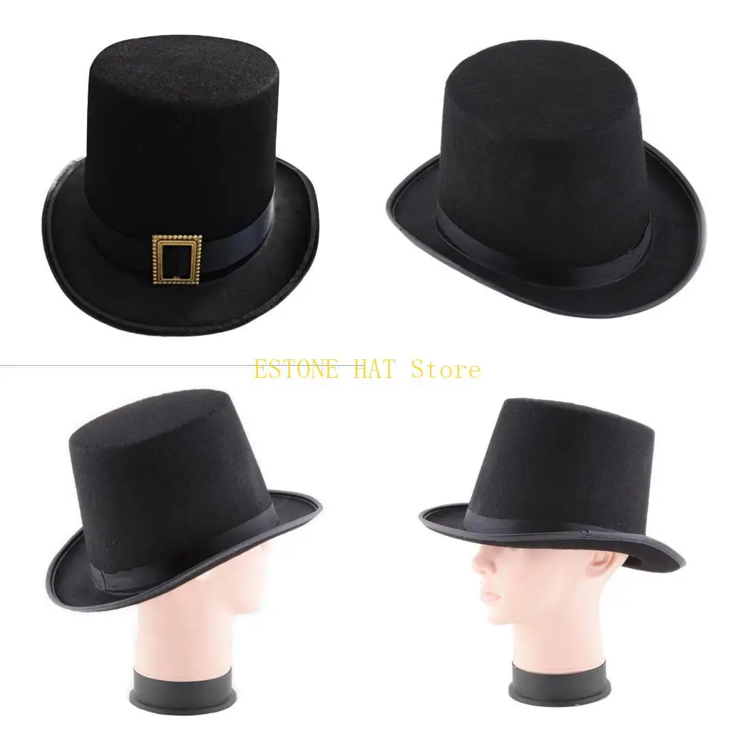 

49MF цилиндр для взрослых/подростков, костюм для выпускного вечера, шляпа фокусника для карнавалов, рейв-вечеринок