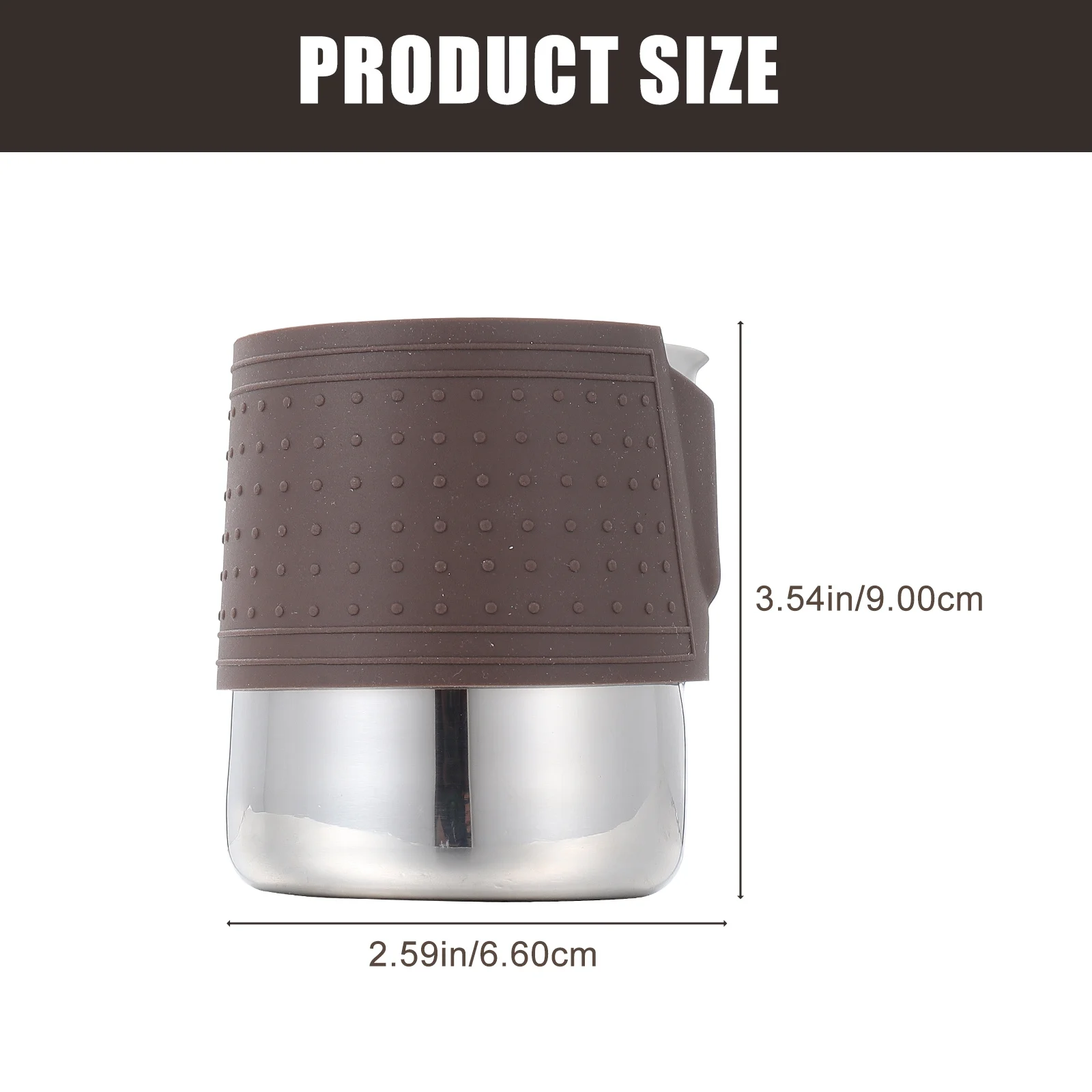 Stainless Steel Milk Frother Cup Protective Sleeve Easy Clean Rustproof Heatresistant Kitchen Gadget Frothing Pitcher