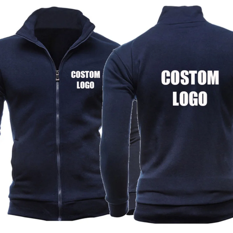 

2021 Men's Custom Logo Hoodies Jackets Cardigan Hooded Coat Vintage Color Pullover Sweatshirts Dropshipping and Wholesale