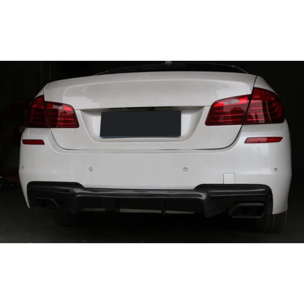 ألياف الكربون شفة ممتصة للصدمات الخلفية الناشر لسيارات BMW 5 Series F10 M Tech 528i 530i 535i 550i سيدان 12-16 FRP اكسسوارات السيارات الجسم أطقم