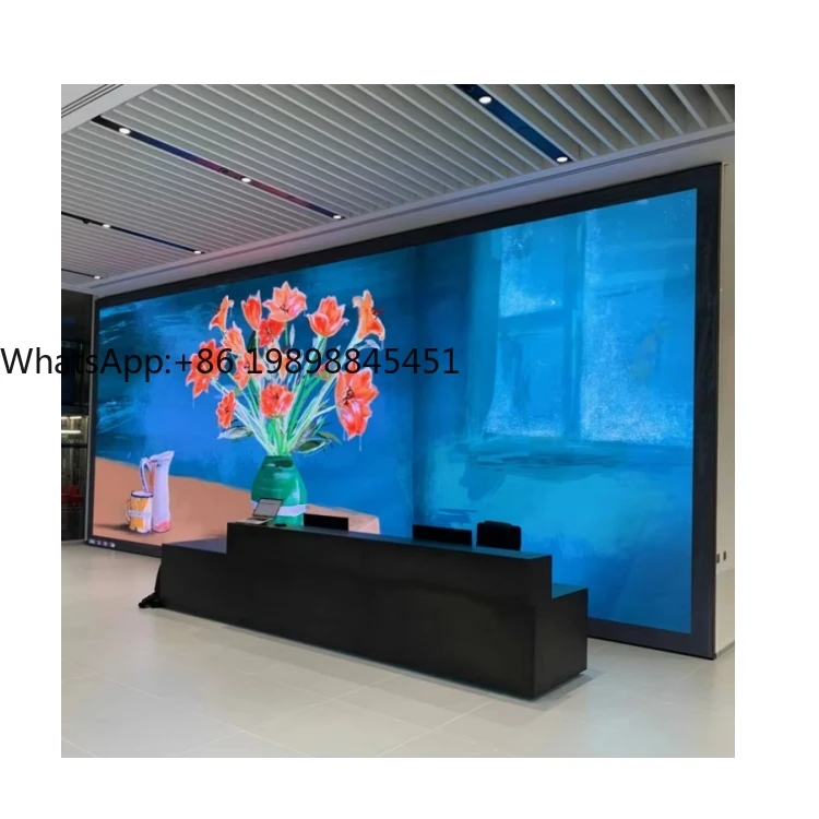 

Hot Sale Indoor Glass Window Transparent LED Film Display Mall Bar Glass Led Transparent Panel Display Screen
