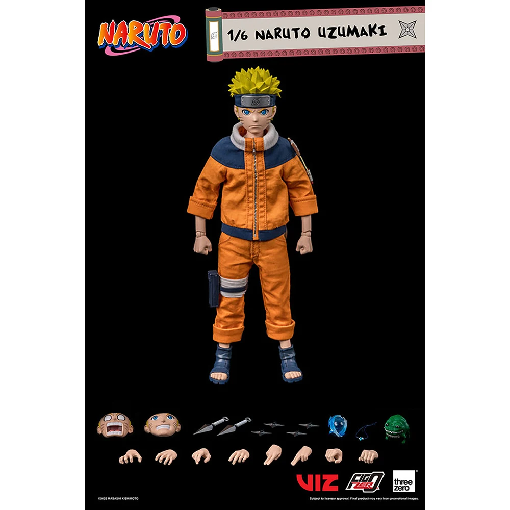 ThreeZero Uzumaki Naruto FigZero Series 1/6 Action Figure Collectible Anime Model Toys