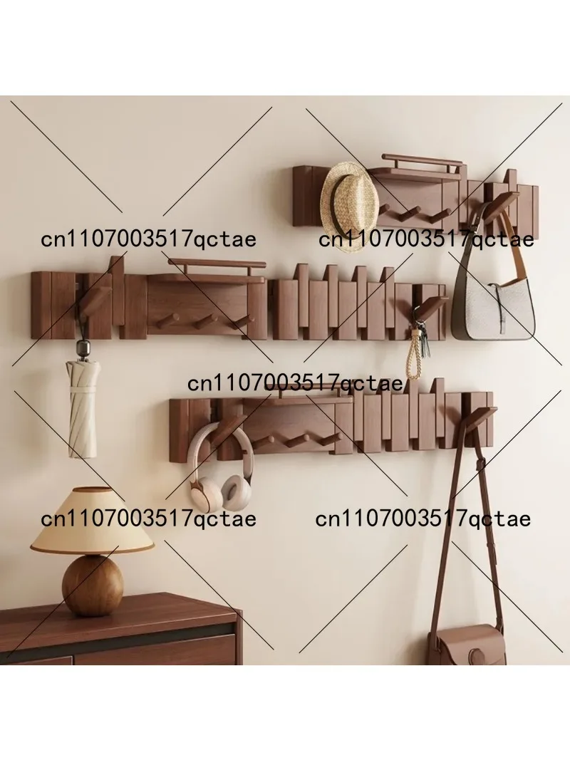 Piano Key Wall Mounted Coat Rack, Space Saving Hanger for Bedroom Entryway Behind Door