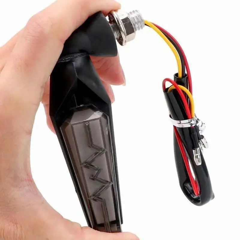 

2 шт. мотоциклетный указатель поворота, внешний мигающий свет, струящаяся поворотная лампа