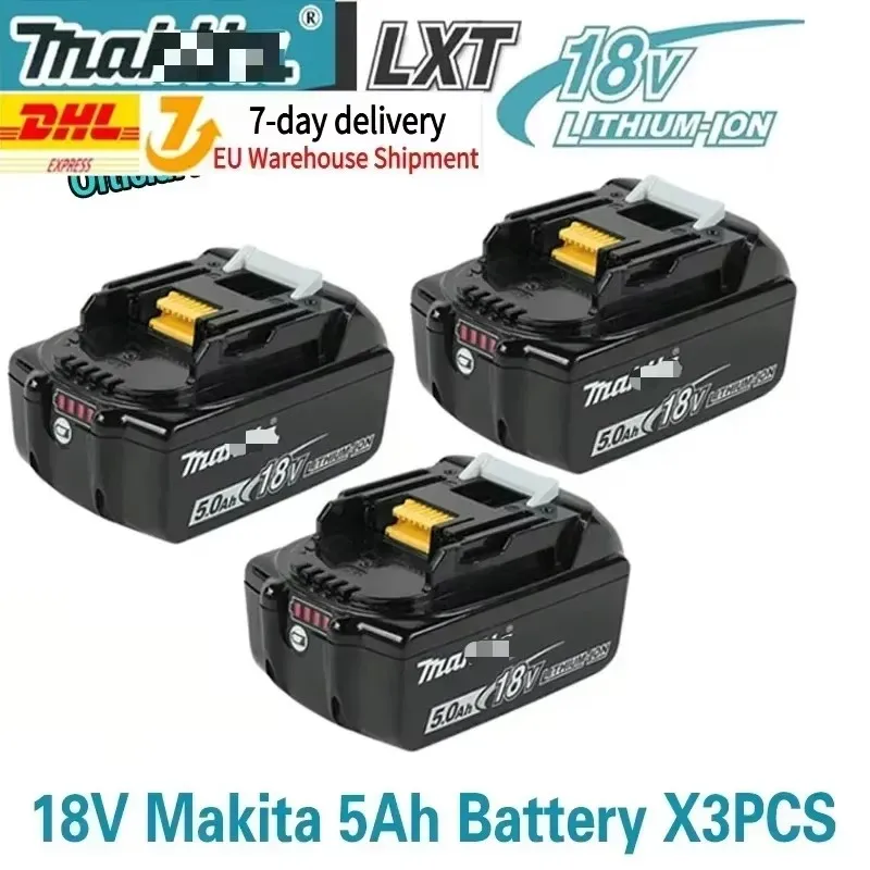 100% originele Makita oplaadbare accu voor elektrisch gereedschap, vervangbare LED lithium-ion, 18V 6.0 9.0Ah LXT BL1860B BL1860BL1850 BL1830