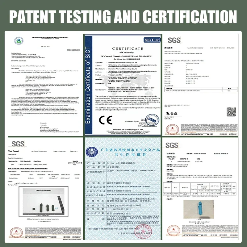 Westtune กลางแจ้งมินิกรองน้ํา Straw Camping Purification เครื่องกรองน้ําเดินป่าแบบพกพาเพื่อการอยู่รอดหรืออุปกรณ์ฉุกเฉิน
