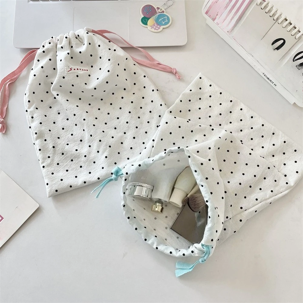 Multi-functional Canvas Storage Drawstring Bags New Year Party Gift Package 12x15/20x22/26x30cm Multi Size Wedding Pouches