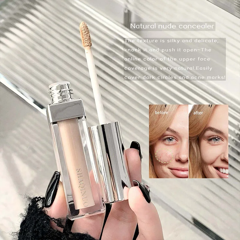 SHAQINUO Natural Naked Concealer - prosty i praktyczny, łatwy w aplikacji, zakrywa i rozjaśnia cienie pod oczami