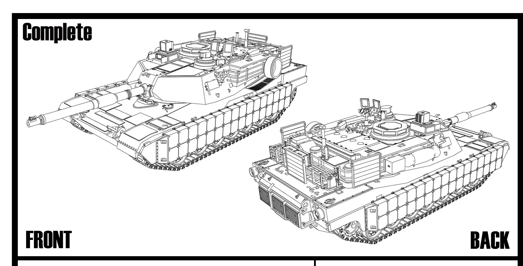 1/220 1/160 1/87 MRY-SFW SS923 Railway Military Model Kit US M1A2 Abrams Main Battle Tank